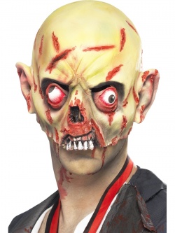 Latexová maska zombie vykulenec