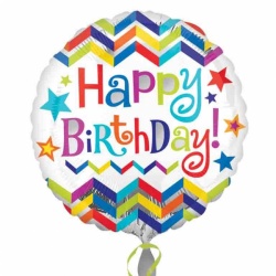 Fóliový balónek Happy Birthday