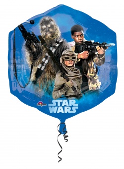 Balónek fóliový Star Wars - šestiúhelník
