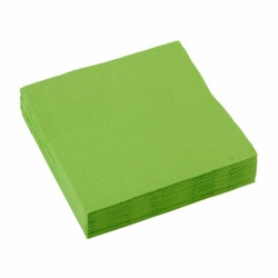 Světle zelené papírové ubrousky - 20 ks