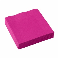 Růžové papírové ubrousky - 20 ks
