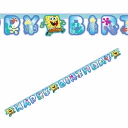 Girlanda Happy Birthday Sponge Bob