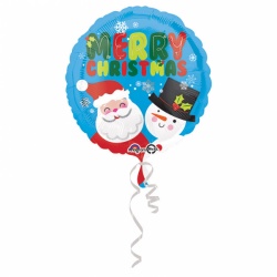 Fóliový balónek Santa a Sněhulák