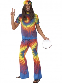 Pánský kostým Duha - hippies