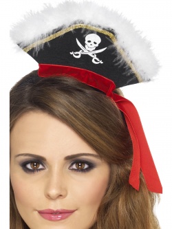 Mini klobouček Pirátka