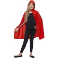 Dětský červený plášť s kapucí