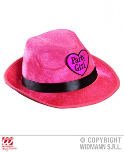 Růžový rozlučkový klobouk