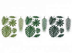 Dekorace Tropical listy