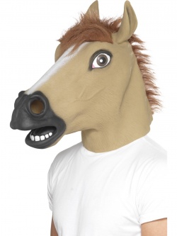 Latexová maska Kůň