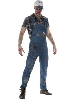Pánský kostým zombie dělníka