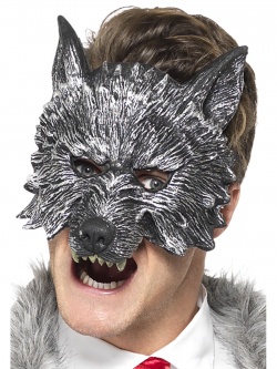 Maska vlkodlak na půlku obličeje