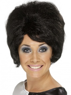 60s Beehive Wig - Black