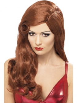 Silver Screen Sensation Wig - Red