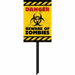 Cedule Danger Beware of zombies